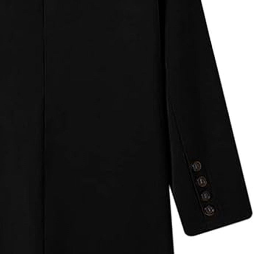 NOOR™ Lange Zwarte Blazer Jas