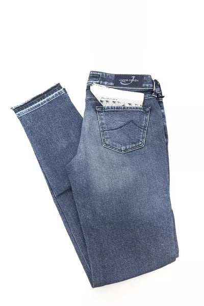 Jacob Cohen Blue Bomulds Kvinde Jeans
