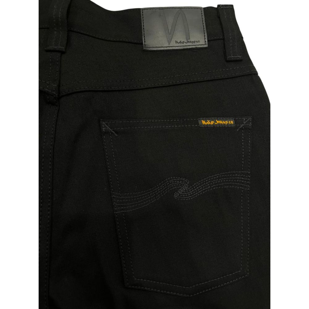 Nudie Jeans Black Cotton Jeans per a home