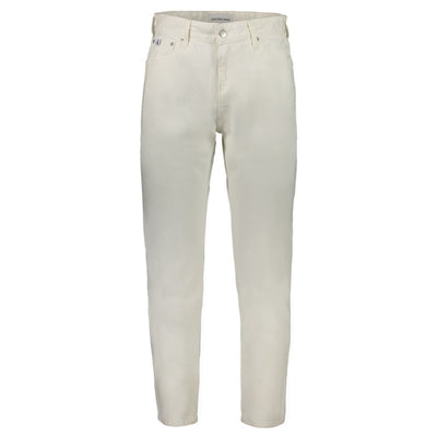 Calvin Klein White Cotton Jeans per a home