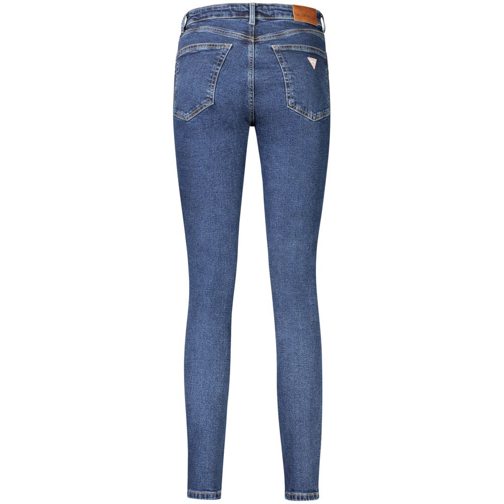 Guess Jeans Blue Bomulds Kvinde Jeans