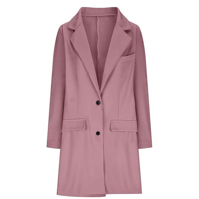 LIVA™ Lange Roze Blazer Jas
