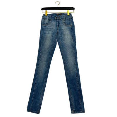 Object Blue Cotton Kvinders Jeans