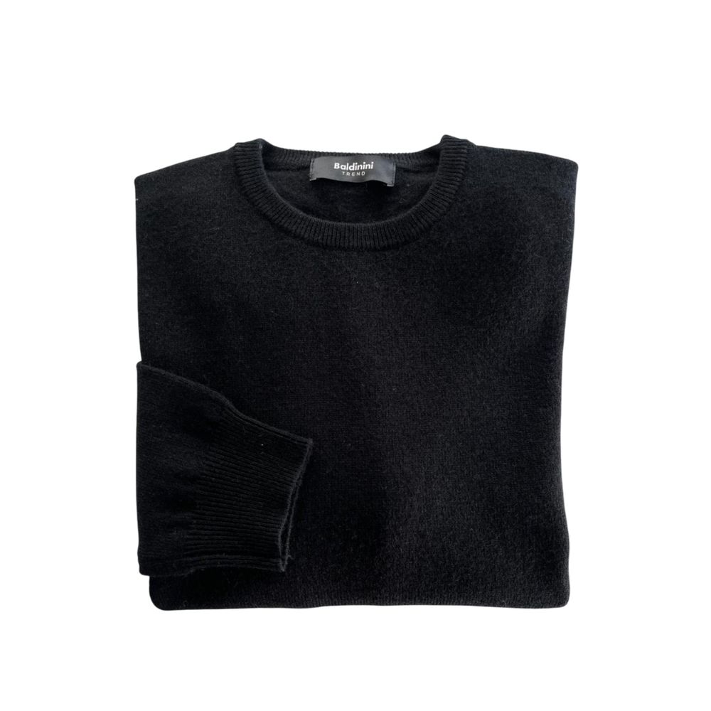 Baldinini Trend Sort Cashmere Herre Sweater