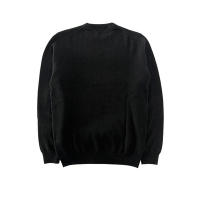 Baldinini Trend Sort Cashmere Herre Sweater