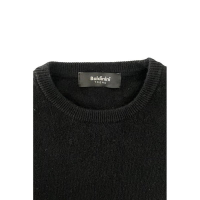Baldinini Trend Sort Cashmere Herre Sweater