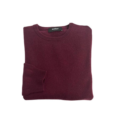 Baldinini Trend Roter Kaschmir Herrenpullover