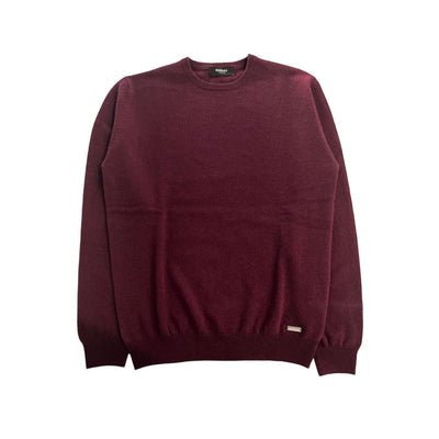 Baldinini Trend Roter Kaschmir Herrenpullover