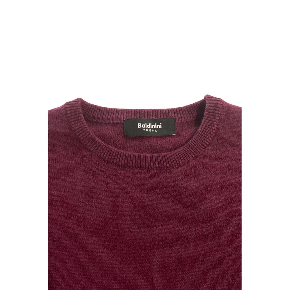 Baldinini Trend Roter Kaschmir Herrenpullover