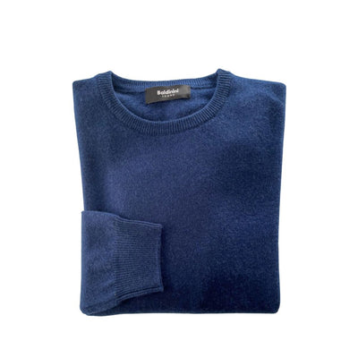 Baldinini Trend Blue Cashmere Herresweater