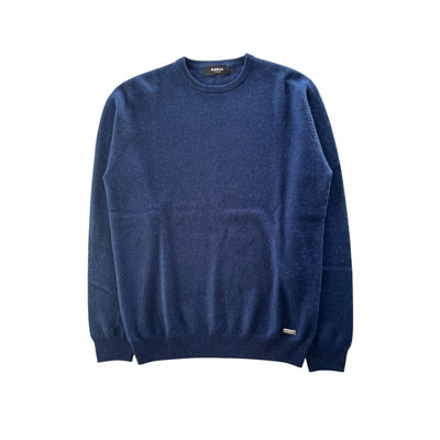 Baldinini Trend Blue Cashmere Herresweater
