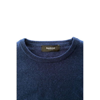 Baldinini Trend Blue Cashmere Herresweater