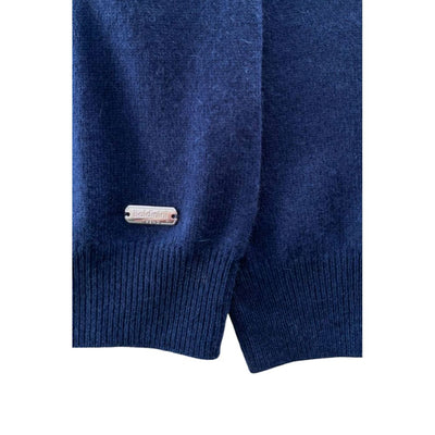 Baldinini Trend Blue Cashmere Herresweater