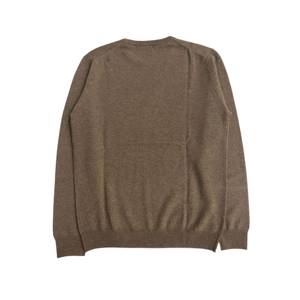 Baldinini Trend Brun Cashmere Herre Sweater