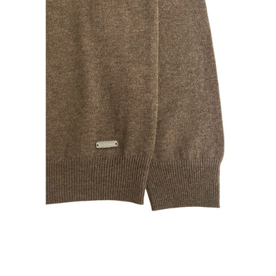 Baldinini Trend Brun Cashmere Herre Sweater