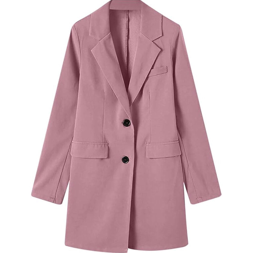 LIVA™ Lange Roze Blazer Jas
