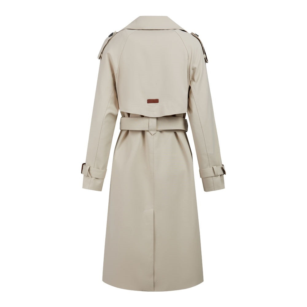 SIGNE™ Lang Beige Trenchfrakke
