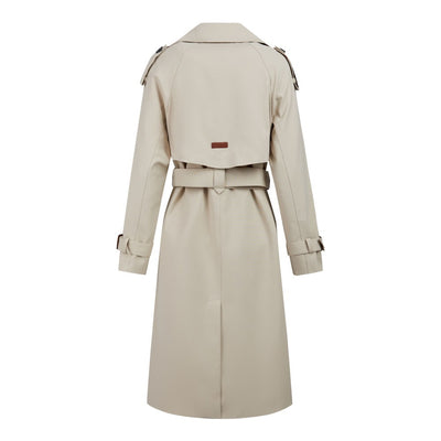 SIGNE™ Lang Beige Trenchfrakke