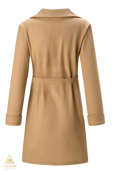 ELIN™ gecoate jas met ceintuur