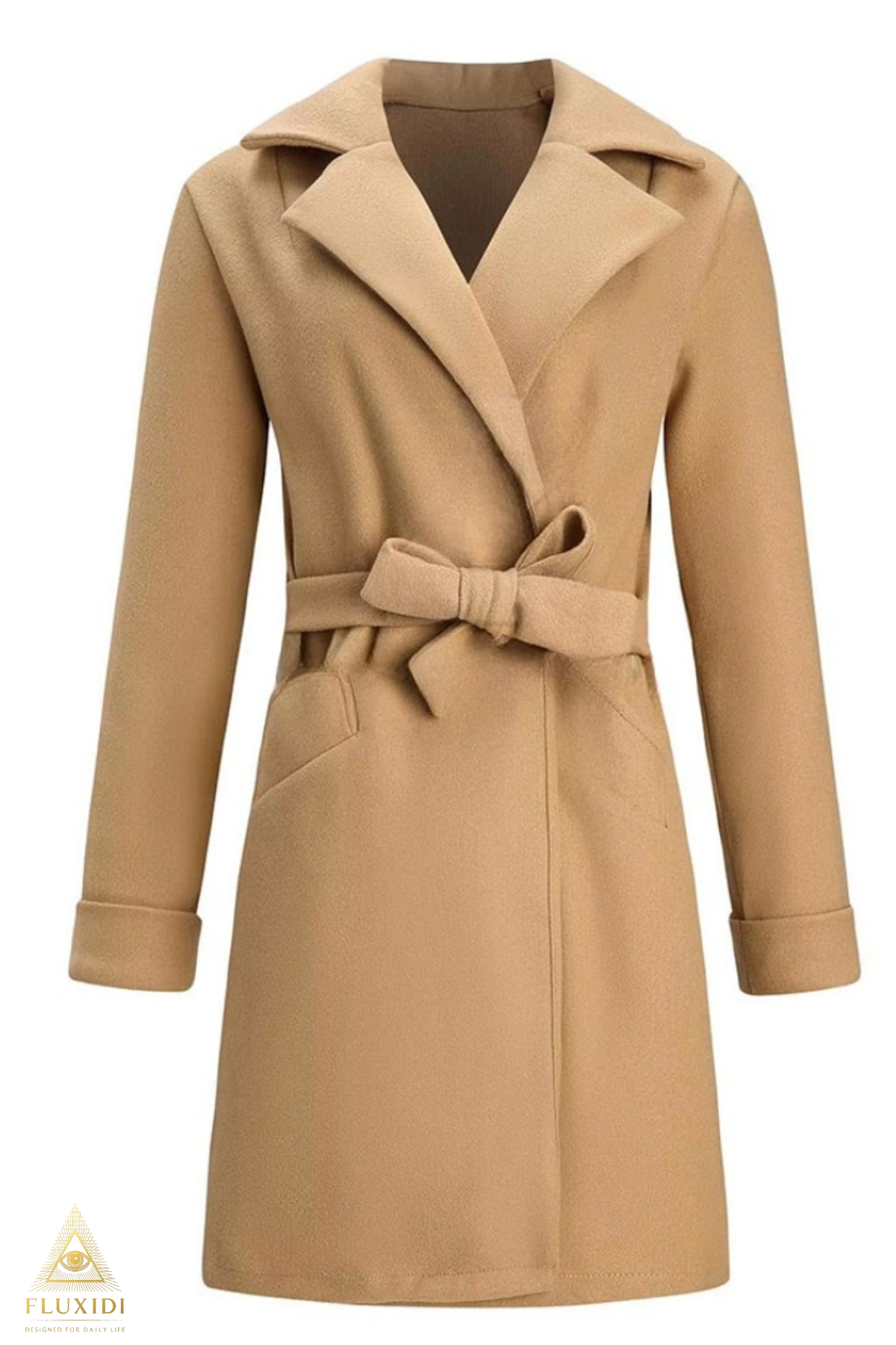 ELIN™ gecoate jas met ceintuur