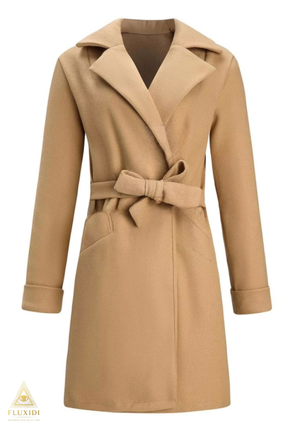 ELIN™ gecoate jas met ceintuur